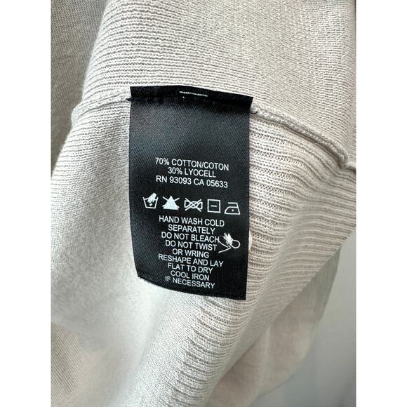 NIC + ZOË | Light Beige Open Cardigan Sweater Cotton Blend NWT | Petite Large - Picture 7 of 7